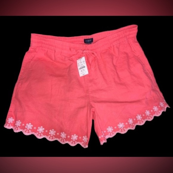 NWT, J.Crew “linen” drawstring shorts, sz S - Picture 1 of 3